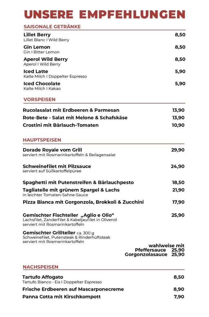 Empfehlungskarte