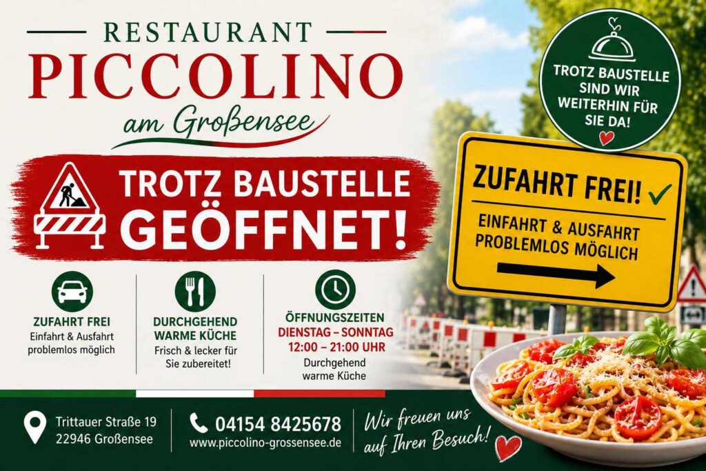 Zufahrt trotz Baustelle